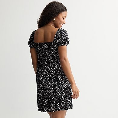 Juniors' SO® Puff Sleeve Dress