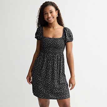 Juniors' SO® Puff Sleeve Dress