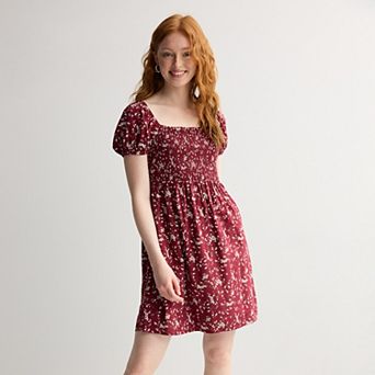 Juniors' SO® Puff Sleeve Dress