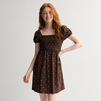 Juniors' SO® Puff Sleeve Dress