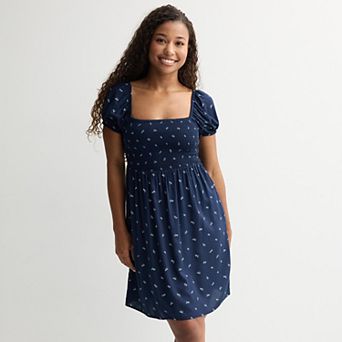 Juniors' SO® Puff Sleeve Dress