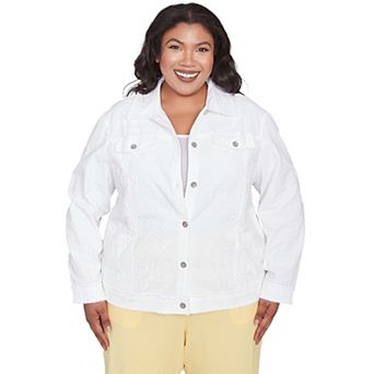 Plus Size Alfred Dunner Soutache Fringe Trim Jacket