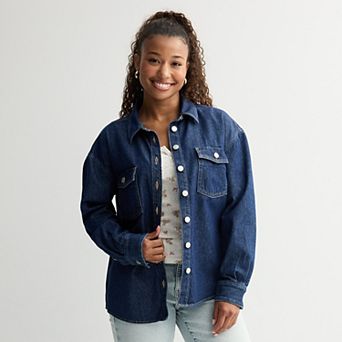 Juniors' SO® Denim Shirt