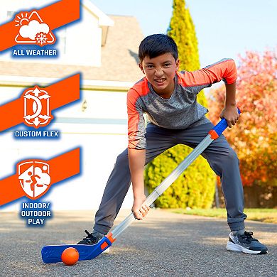 Nerf FLEXPLAY Indoor & Outdoor Street Hockey Set