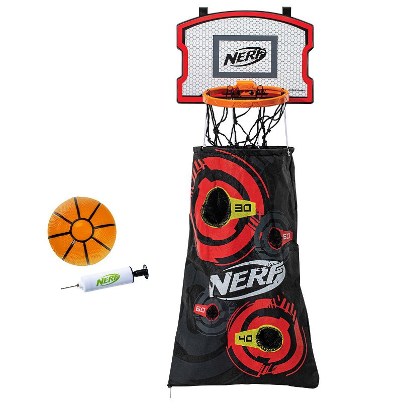 UPC 025725553792 product image for Nerf Basketball Hoop Hamper Laundry Layup Over the Door Basket & Shooting Target | upcitemdb.com