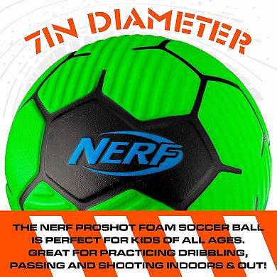 Nerf Kids 7" Indoor + Outdoor Foam Mini Soccer Ball