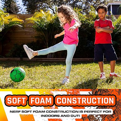Nerf Kids 7" Indoor + Outdoor Foam Mini Soccer Ball