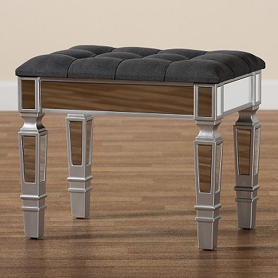 Baxton Studio Hedia Ottoman