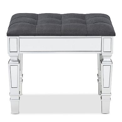 Baxton Studio Hedia Ottoman