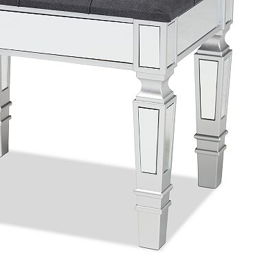 Baxton Studio Hedia Ottoman