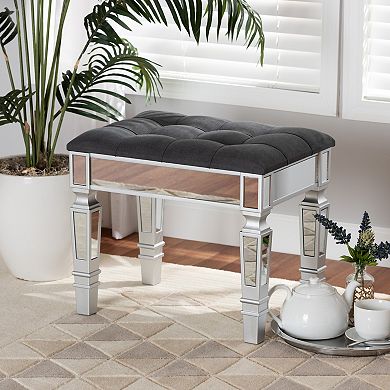 Baxton Studio Hedia Ottoman