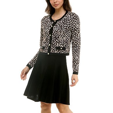 Women's Maison Tara 2-pc. Cardigan & Dress Set