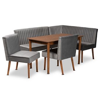 Baxton Studio Alvis Dining Nook 5 pc Set