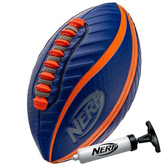 Nerf Spiral Grip Mini Football With Pump