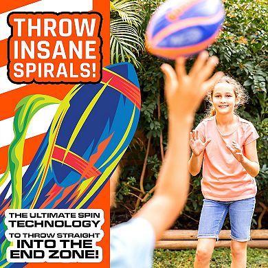 Nerf Spiral Grip Mini Football With Pump