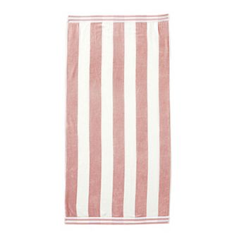 Madelinen® Oversized Cabana Stripe Cotton Beach Towel