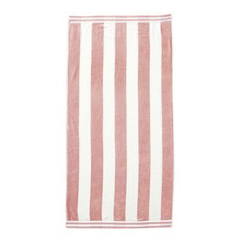 Madelinen® Oversized Cabana Stripe Cotton Beach Towel