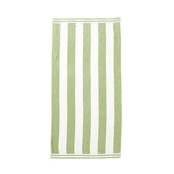 Madelinen® Oversized Cabana Stripe Cotton Beach Towel