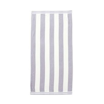 Madelinen® Oversized Cabana Stripe Cotton Beach Towel