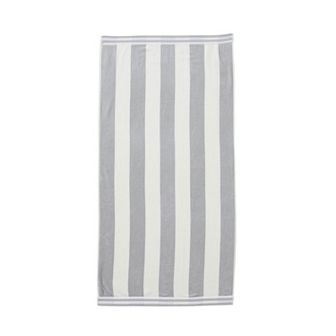 Madelinen® Oversized Cabana Stripe Cotton Beach Towel
