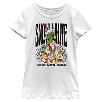 Disney's Snow White And The Seven Dwarfs Pyramid Girls 7-16 Graphic Tee