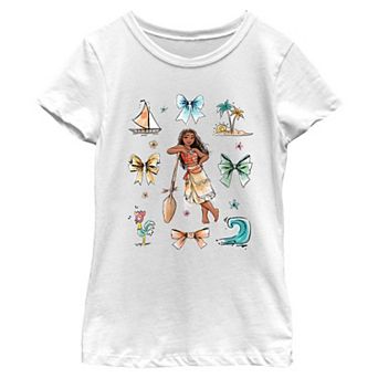 Disney's Moana Sea Princess Bows Girls 7-16 Graphic Tee