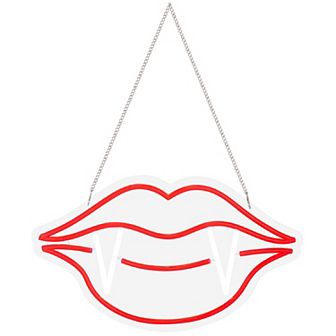 LED Vampire Mouth Hanging Wall Decor