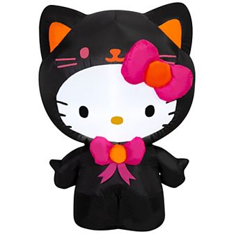 Gemmy Inflatable Hello Kitty in Cat Costume Outdoor Decor 3-ft.