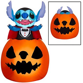 Disney's Lilo & Stitch Animated Inflatable Jack-O'-Lantern Outdoor Decor 5-ft.