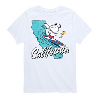 Boys 8-20 Peanuts California Snoopy Surfing Graphic Tee
