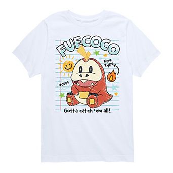Boys 8-20 Pokemon Fuecoco Scribble Graphic Tee