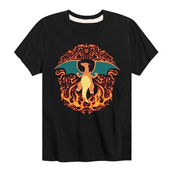 Boys 8-20 Pokemon Charizard Fire Graphic Tee