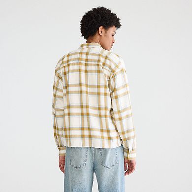 Men's Aeropostale Long Sleeve Boxy Flannel Shirt
