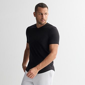 Men's FLX Wander V-Neck Curved Hem Tee