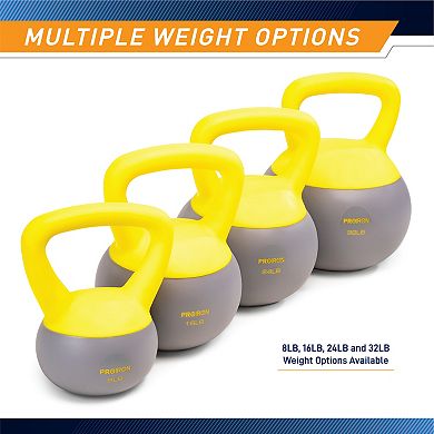 Soft Kettlebell 32lbs Filled With Iron Sand, Non-slip Handle Kettle Weight PRO-HL32L ProIron