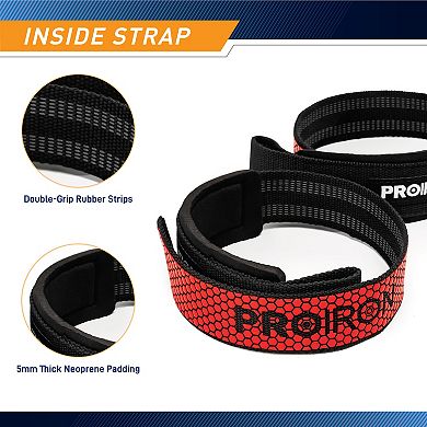 Weight Lifting Straps To Improve Grip (pair) Proiron Pro-zld01-1