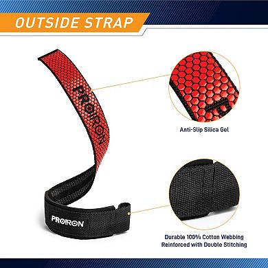 Weight Lifting Straps To Improve Grip (pair) Proiron Pro-zld01-1