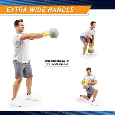 Soft Kettlebell 24lbs Filled With Iron Sand, Non-slip Handle Kettle Weight PRO-HL24L Proiron