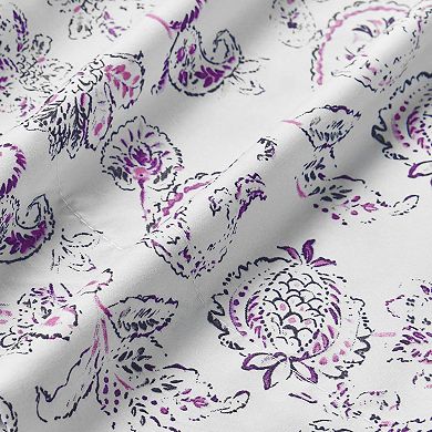 Elegant Comfort Luxury Soft Boho Paisley Bed Sheet Set