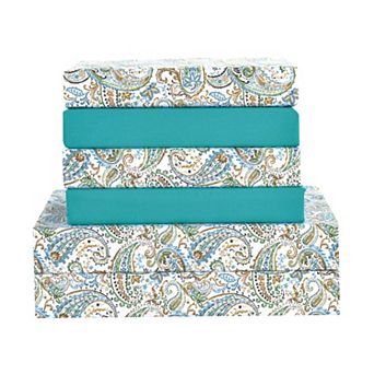 Elegant Comfort Luxury Soft Boho Paisley Bed Sheet Set