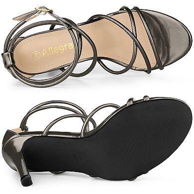 Women's Open Toe Strappy Straps Stiletto Heel Sandals