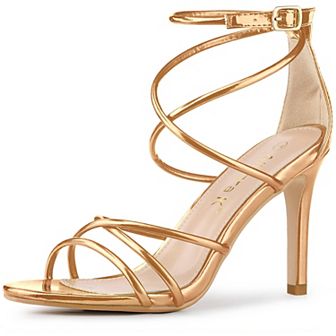 Women's Open Toe Strappy Straps Stiletto Heel Sandals