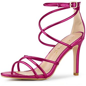 Women's Open Toe Strappy Straps Stiletto Heel Sandals