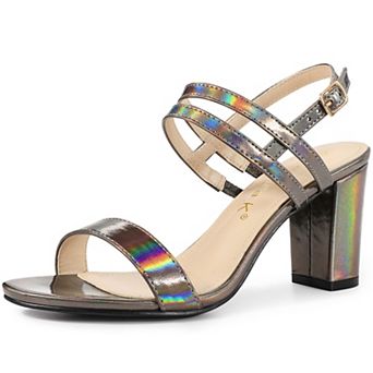 Women's Slingback Block Heel Ankle Strap Sandals