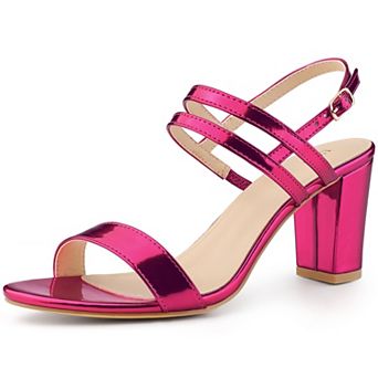 Women's Slingback Block Heel Ankle Strap Sandals