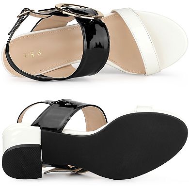Women's Slingback Block High Heel Sandals