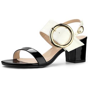 Women's Slingback Block High Heel Sandals