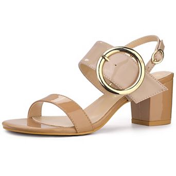 Women's Slingback Block High Heel Sandals