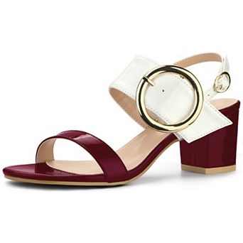 Women's Slingback Block High Heel Sandals