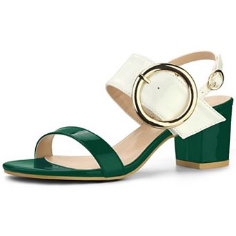 Women's Slingback Block High Heel Sandals